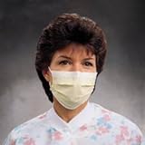 Kimberly Clark Healthcare 47117 Tecnol Earloop Procedure Masks 50/Bx Yellow