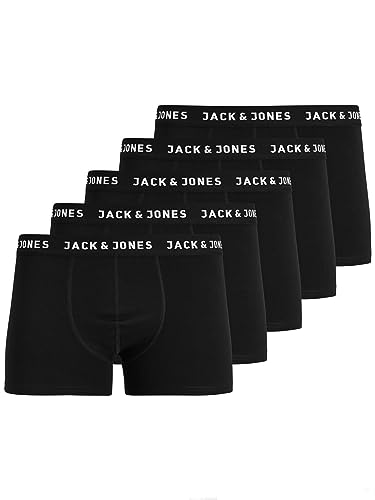 Jachuey Trunks 5 Pack Noos Calzoncillos Boxer Hombre, Hombre, Negro, M