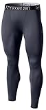 Tesla TM-YUP21-DGY_Large Men's Thermal Wintergear Compression Baselayer Pants Leggings YUP21
