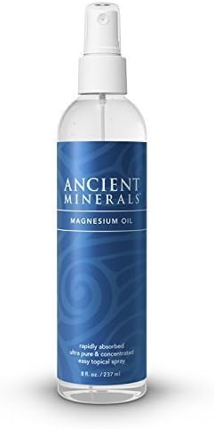 Ancient Minerals Magnesium Oil Spray 8 oz MegaPack (Pack of 2)