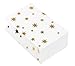 Party Treat Bags - 24-Pack Gift Bags Party Supplies, Paper Favor Bags, Recyclable Goodie Bags for Birthdays, Weddings, Baby Shower, Gold Foil Stars Design, White, 5.5 x 8.6 x 3 Inches