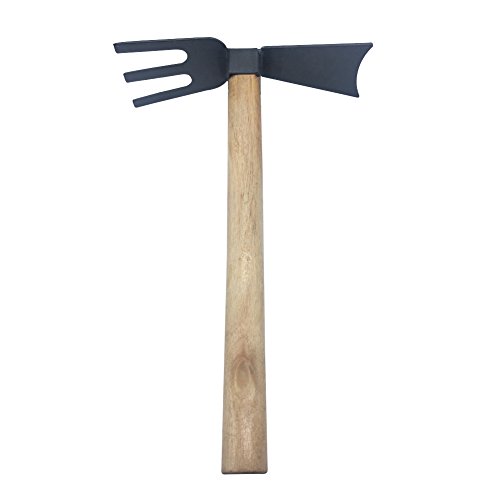 Barbariol Hand Cultivator, Garden Tool Hand Hoe with 3 Prongs (15")