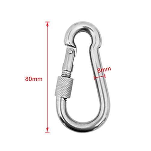 image for YiMusic 12 Pieces Stainless Steel Hammock Chair Ultimate Hanging Kit w