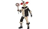 AMSCAN Carnival Nightmare Clown Halloween Costume for Boys, Extra Large, with Included Accessories