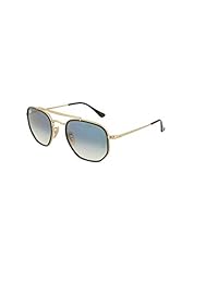 Ray-Ban RB3648M The Marshal II - Gafas de sol, 2.047 in, color dorado y azul claro