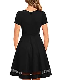 Ranphee - Vestido elegante de los años 50, a cuadros