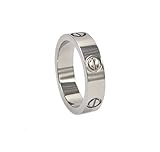 Luxury Shine Celebrity Love Silver Gold-Plated Band Ring for Women (7)