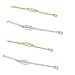 Sparik Enjoy 14pcs Gold & Steel Silver Necklace Extenders 4