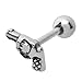 Body Accentz 316L, Gun, Pistol Cartilage Earrings Tragus Monroe 18 Gauge 5/16