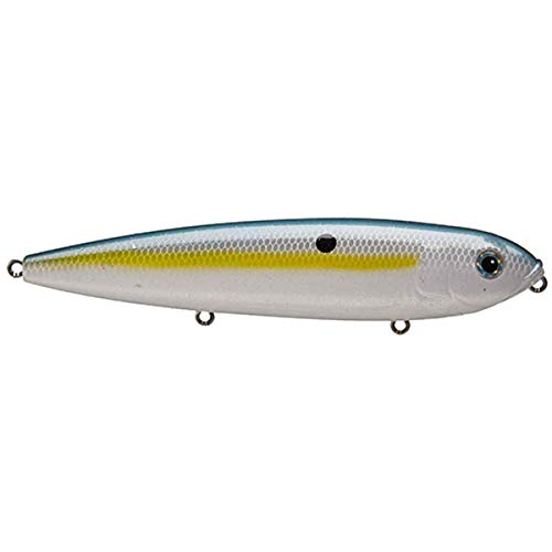 Strike King(HCKVDMD-590) KVD Mega Dawg Topwater Hard Bait Fishing Lure, 590 - Sexy Shad, 6", Very Wide Walking Action