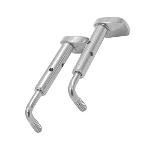Yunzee Violin Chin Rest Screws Portable Musical Instrument Replacement Accessory Violin DIY Chin Clamp Screw Violin Bracket Tool,Silver - Thumbnail 4