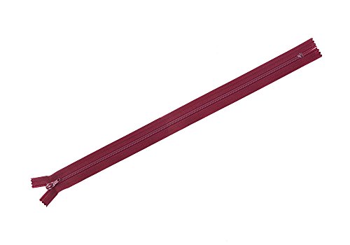 Y.K.K フラットニットファスナー 50cm 10本入 527ワイン FN50-527