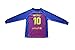 Da Games Youth Sportswear Barcelona Messi 10 Kids Home Soccer Long Sleeve Jersey/Shorts Football Socks Set