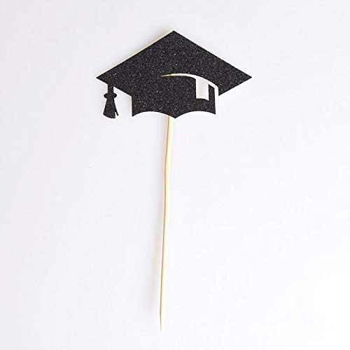 1 piece Bachelor Cap Cat Cake Cupcake Topper Cake Flags Kids Happy Birthday Wedding Festival Baby Shower Graduation Party Decor Supplies