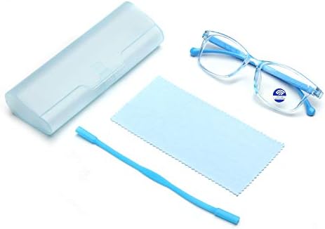 Kids Blue Light Blocking Glasses for Boys Girls | Lightweight Computer Video Game Eyeglasses | Anti Eyestrain, Anti Glare, Anti Blue Light, UV Protection - Unisex Blu-ray Filter Eye Wear Frames