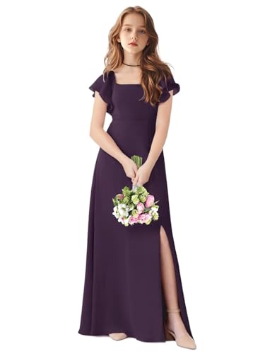 Junior Bridesmaid Dress for Wedding Ruffle Short