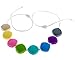 Chew-Choos 'Sweet pea' Silicone Teething Necklace (Pastel Rainbow)