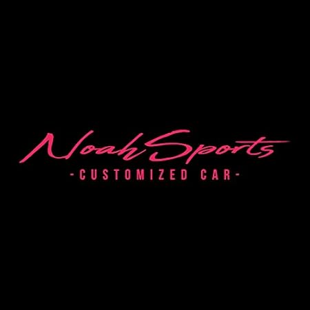 Amazon ノア Sports カッティング ステッカー ショッキングピンク 濃桃 ステッカー デカール 車 バイク
