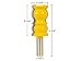 YONICO Crown Molding Router Bits 2-1/4-Inch Colonial 1/2-Inch Shank 16148