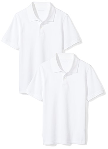 Amazon Essentials Boys' School Uniform Short-Sleeve Pique Polo Shirts, Breathab…