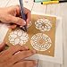 Faber-Castell Mixed Media Paper Stencils - 13 Mandala Stencils Designs, 202 - Mandala