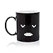 InGwest Home. Morning Coffee Mug. 11 ounce. Changing Color Mug with Funny Smile. Ceramic Heat Sensitive Heat Sensitive MugCup. Novelty Heat Sensitive Funny Pink Mug (Pink Smile)