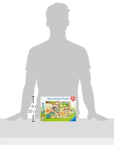 Ravensburger 91959 Kinderpuzzle-09195 Fröhliches Landleben-Puzzle für Kinder ab 4 Jahren, mit 2x24 Teilen, Yellow – Bild 7