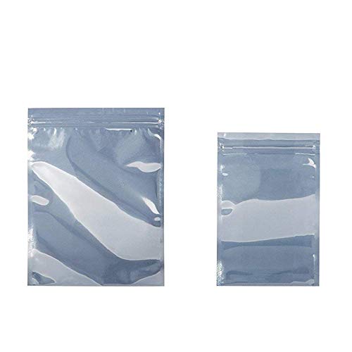 QNINE Antistatic Bags, 100pcs ESD Bags, Anti Static Resealable Bags for Electronics, 3.5 Hard Drive, 2.5 Solid State Drive, ESD Shielding Bags for Desktop Laptop PC Accessories and Electronic Devices