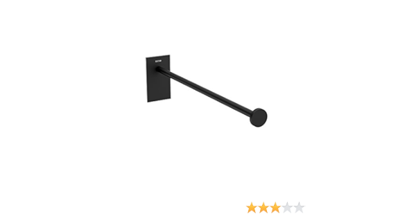 Bath+ by Cosmic Stick Toallero 28 cm, Metal, Negro-Mate