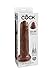 Pipedream Products King Cock 9 Inch Uncut, Brown