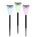 Color Changing Solar Lights, OxyLED LED Solar Powered Outdoor Garden Stake Light, LED Decorative Light for Garden, Patio, Backyard, Path, Lawn (3 Pack)