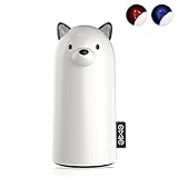 Emie Cute Portable Power Bank, 5200mAh Samo Dog External Battery, 2.1A Fast Charging Cartoon Compact USB Charger for iPhone Samsung Android Cell Phones with Breathing LED Ears