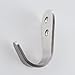 Set of 10, OUTOWIN 304 Stainless Steel 3 MM Extra Thick Hook Bathroom Toilet Single Robe Towel Coat Hook Rustproof Kitchen Utensil Utility Hanger Heavy Duty Wall Mounted