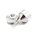Powder Spice Grinder Hand Mill Funnel，Aluminum Spice Mills Powder Grinder Travel Set With Accessories by DmHirmg (Sliver 1 pc)