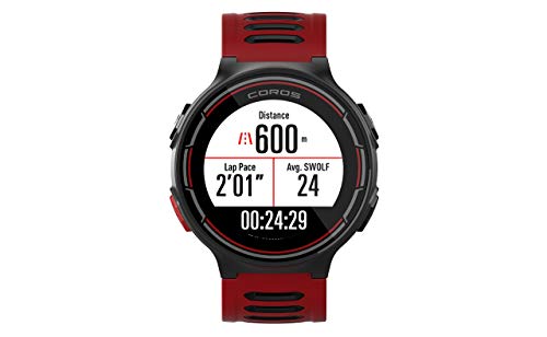 Coros Pace GPS Multisport Watch with Wrist-Based Heart Rate Sensor, Triathlon Features, Barometric Altimeter and Strava & TrainingPeaks Compatible, Red/Black (Certified Refurbished)