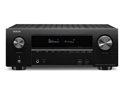 Denon Avrx2500H 7.2 Surround Récepteur Av Av (Alexa Combiné, Phono, Dolby Vision, Dolby Atmos, Dtsx, Wlan, Bluetooth, Amazon Music, Spotify Connect, Entrées Hdmi, 7 X 150 W) Noir