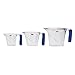 OXO Good Grips 3-Piece Angled Measuring Cup Set, Clear/Blue