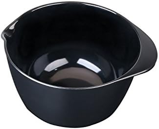 Melamine Mixing Salad Bowls,Mobaa Oversized Serving Bowls for Pasta Cereal Desserts Soup Side Dishes (Black)
