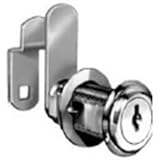 National Cabinet Lock C8060-14A-KA Cam Lock, 1-3/4" Cylinder Length, Bright Nickel Finish - Keyed Alike