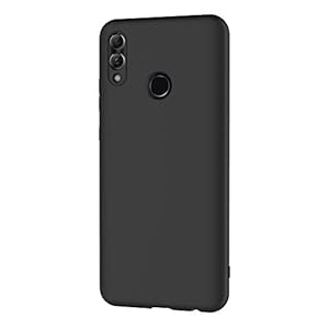AICEK Compatible con Huawei Honor 10 Lite Cover, Silicone Custodia Molle di TPU Sottile Bumper Case Nero - immagine 3