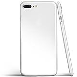 totallee iPhone 8 Plus Case, Thinnest Cover Premium Ultra Thin Light Slim Minimal Anti-Scratch Protective - for Apple iPhone 8 Plus The Scarf (Jet White)