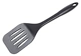 Lurch Germany Black Tool Silicone Slotted Spatula