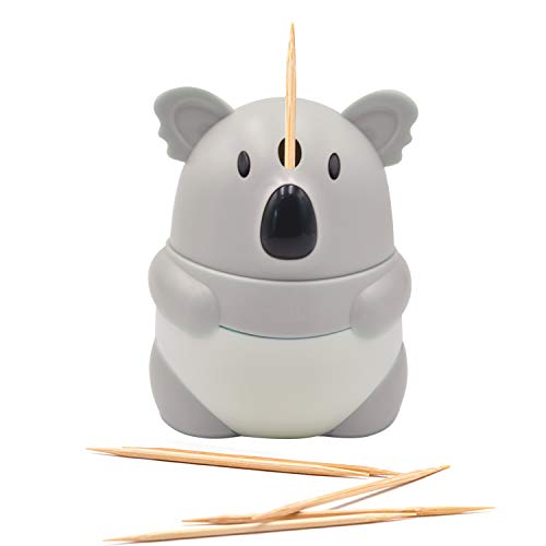 Toothpick Dispenser/Toothpick Holder, Shiyi Automatic, Funny, Cute, Decorative Toothpicks Container Case for Restaurant, Home Kitchen and Parties (Koala)