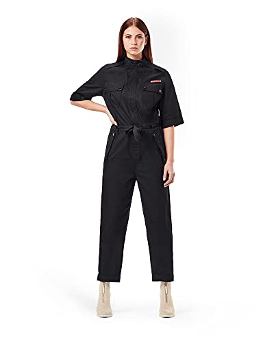 G-Star Women's Field Straight Jumpsuit, Black (dk black D19033-A504-6484), S