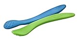 oogaa Silicone Baby Weaning Spoons - 2 pk Added Texture Stimulates Senses. Easy Clean