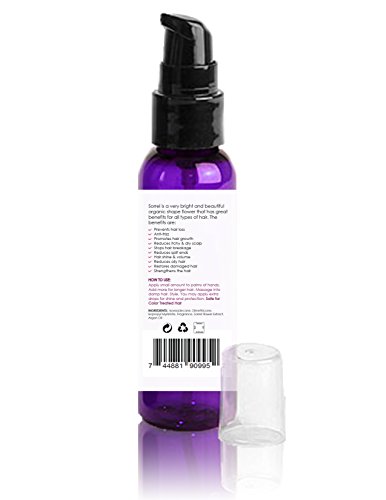 Argan Oil Hair Repair Serum for Dry Dull Damaged Hair, Frizz Control, Nourish, Protect, Promote Shine Gloss Volume & Straigtening with Organic Hibiscus SPF 25 Sun Protection by Sorrel Cosmetics 2 oz