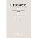 Septuaginta Band 7 2 Paralipomenon Liber Ii Septuaginta - 