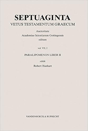 Septuaginta Band 7 2 Paralipomenon Liber Ii Septuaginta - 