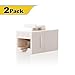 VCE UL Listed CAT6 Keystone Coupler, RJ45 Female to Female Insert Coupler, 8P8C Network Keystone Inline Jack (White) 2 Pack