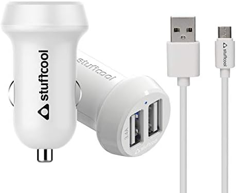 Stuffcool 3 4a Dual Usb Car Charger 5ft Micro Usb To Amazon In